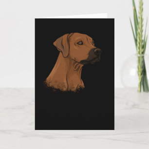 Rhodesian Ridgeback Gift Idea brun Hund Kort