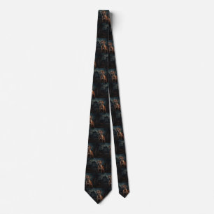 Rhodesian Ridgeback Halloween Skräckinjagande Slips