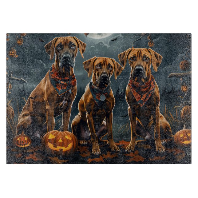 Rhodesian Ridgeback Halloween Spooky (Framsidan)