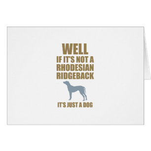 Rhodesian Ridgeback Hälsningskort
