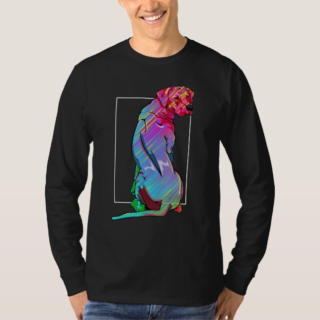 Rhodesian Ridgeback Hund Animal Lover Pet Owner Gi T Shirt (Framsida)