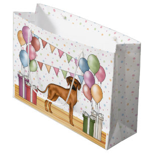 Rhodesian Ridgeback Hund Colorful Pastel Birthday