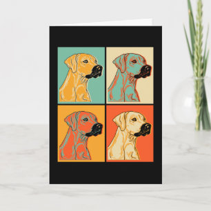 Rhodesian Ridgeback Hund Gift Idea Kort