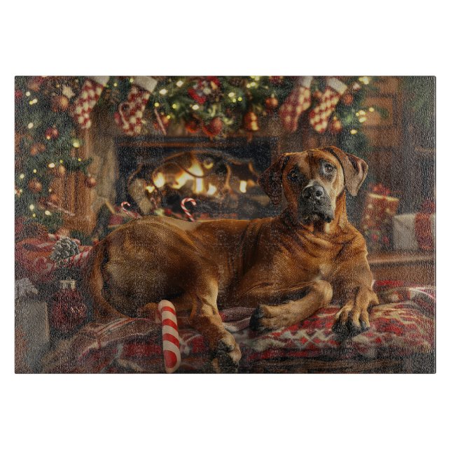 Rhodesian Ridgeback-Hund Jul Festive (Framsidan)