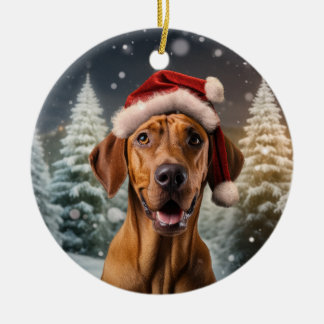 Rhodesian Ridgeback-Hund julprydnad Julgransprydnad Keramik