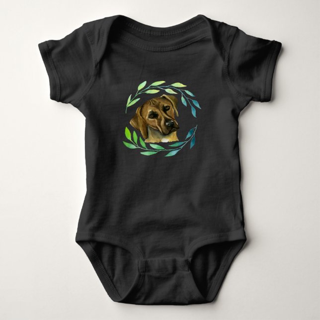Rhodesian Ridgeback Hund med utandning Tee Shirt (Framsida)