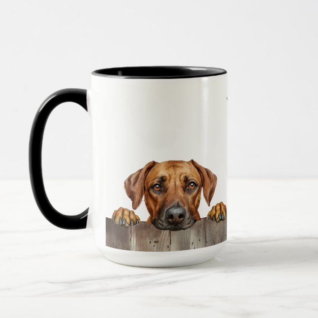 Rhodesian Ridgeback Hund Mugg (Vänster)