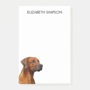 Rhodesian Ridgeback-Hund Post-it Block