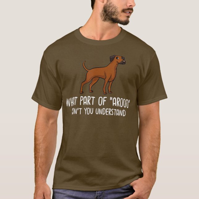 Rhodesian Ridgeback Hund Puppies Owner Älskare _23 T Shirt (Framsida)