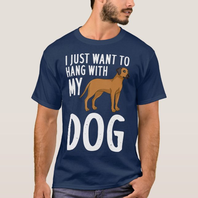 Rhodesian Ridgeback Hund Puppies Owner Älskare _39 T Shirt (Framsida)