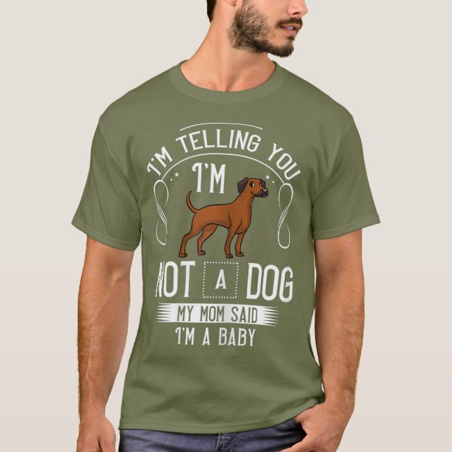 Rhodesian Ridgeback Hund Puppies Owner Älskare _44 T Shirt (Framsida)