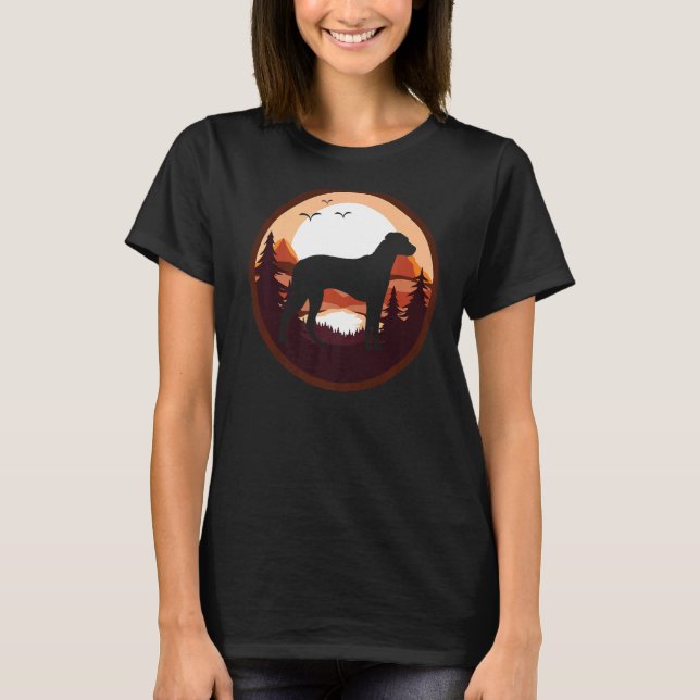 Rhodesian Ridgeback Hund Retro 2 T Shirt (Framsida)