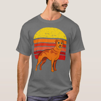 Rhodesian Ridgeback Hund Retro T Shirt