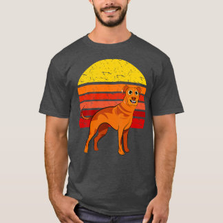 Rhodesian Ridgeback Hund Retro T Shirt