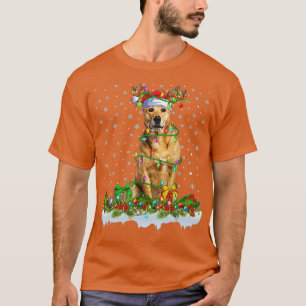 Rhodesian Ridgeback Hund Santa Hat Reindeer Christ T Shirt