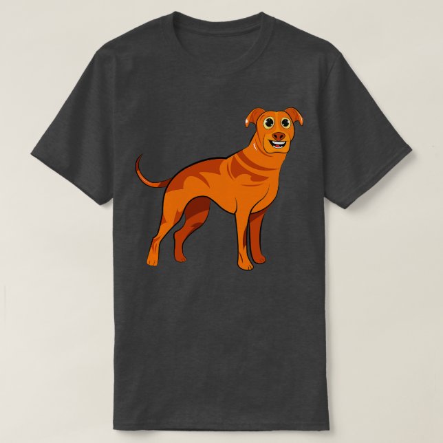 Rhodesian Ridgeback Hund T Shirt (Design framsida)
