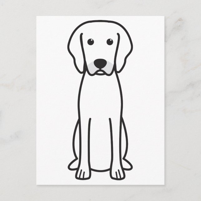 Rhodesian Ridgeback Hund Tecknad Vykort (Framsida)