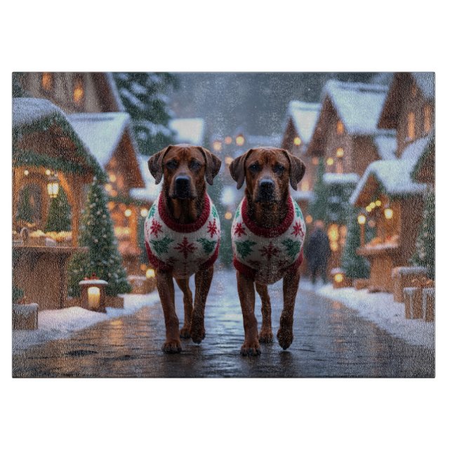 Rhodesian Ridgeback Hundar Jul Snö Semester (Framsidan)
