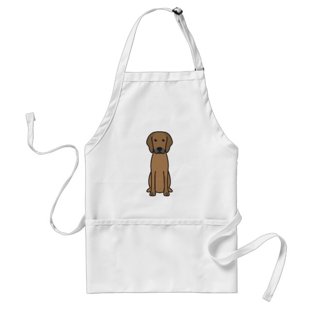 Rhodesian Ridgeback hundtecknad Förkläde (Framsidan)