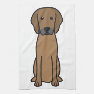 Rhodesian Ridgeback hundtecknad Kökshandduk