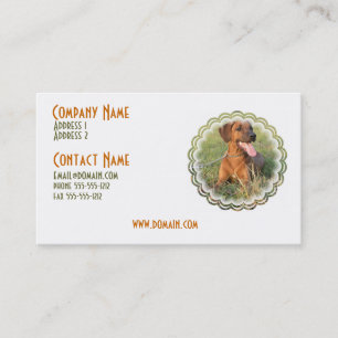 Rhodesian Ridgeback hundvisitkort Visitkort
