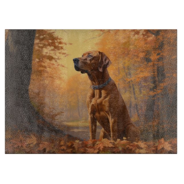 Rhodesian Ridgeback i Höst löv Fall Inspire (Framsidan)