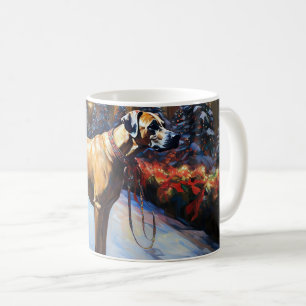 Rhodesian Ridgeback jul - festsäsong Kaffemugg
