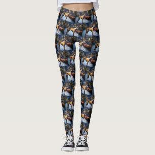 Rhodesian Ridgeback jul - festsäsong Leggings