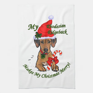 Rhodesian Ridgeback jul Kökshandduk