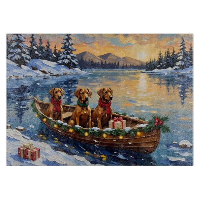 Rhodesian Ridgeback julbåt semester (Framsidan)