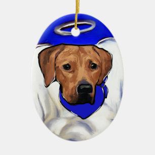 Rhodesian Ridgeback Julgransprydnad Keramik
