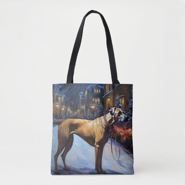 Rhodesian Ridgeback Julhögtider Tygkasse (Framsida)