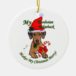 Rhodesian Ridgeback-julklappar Ornament