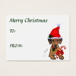 Rhodesian Ridgeback-julklappar Visitkort