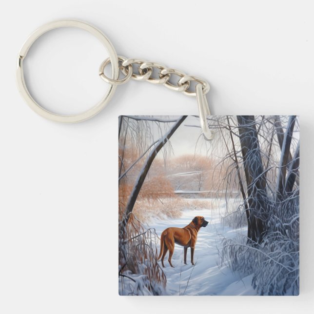 Rhodesian Ridgeback Låt det snöa jul (Framsidan)