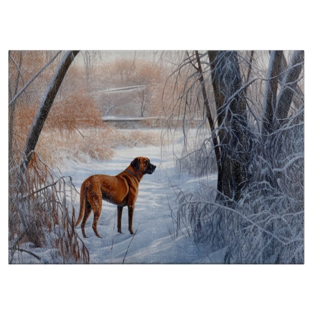 Rhodesian Ridgeback Låt det snöa jul (Framsidan)