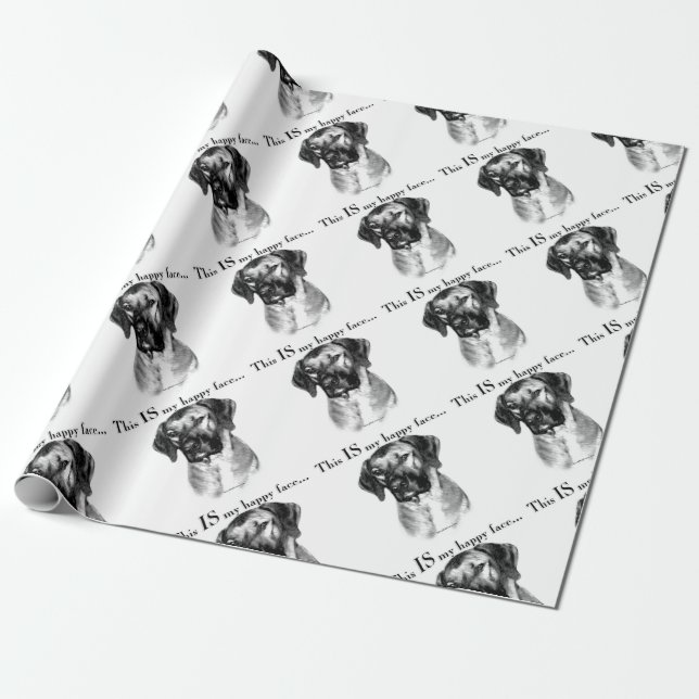 Rhodesian Ridgeback Lycklig Ansikte Presentpapper (Utrullad)