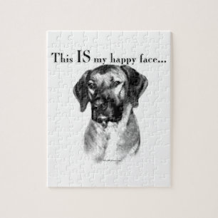 Rhodesian Ridgeback Lycklig Ansikte Pussel