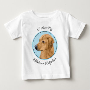 Rhodesian Ridgeback-målning - Original hundkonst T Shirt