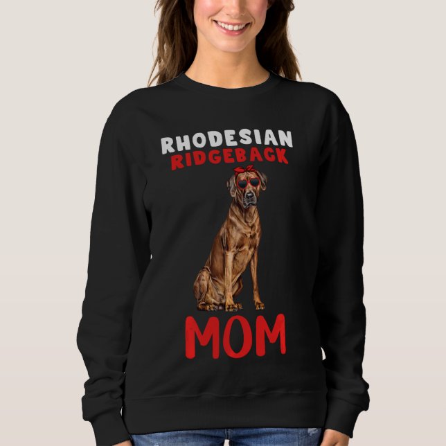 Rhodesian Ridgeback Mamma Mamma Hundägare Funny Wo T Shirt (Framsida)