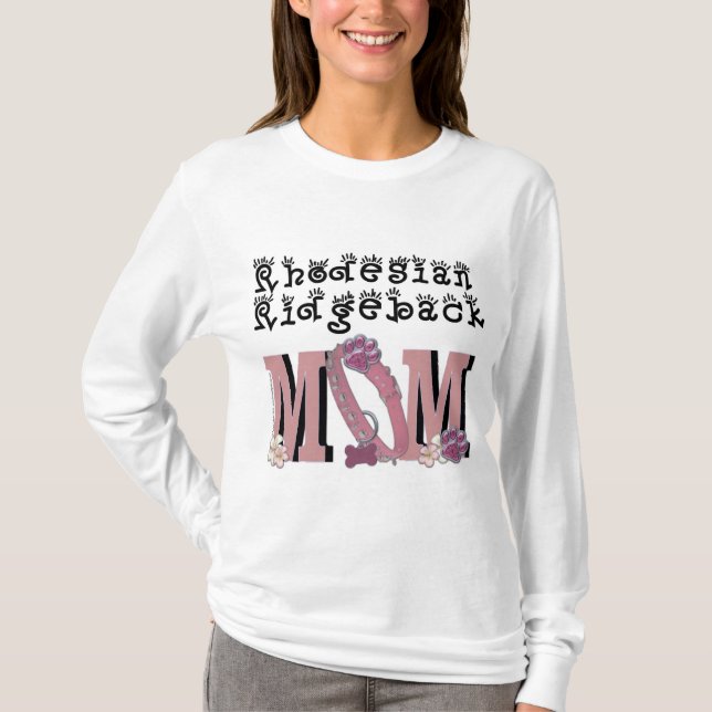 Rhodesian Ridgeback MAMMA T-shirt (Framsida)