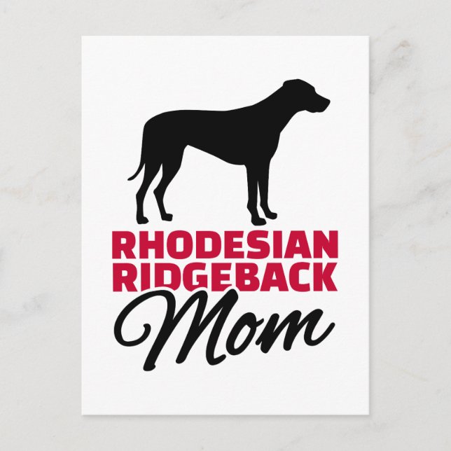 Rhodesian Ridgeback Mamma Vykort (Framsida)
