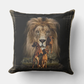Rhodesian Ridgeback med Lejon Kudde