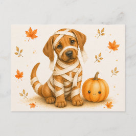 Rhodesian Ridgeback-mumie Halloween Vykort