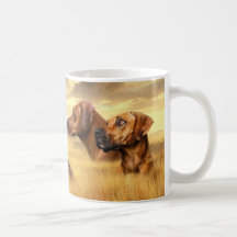 Rhodesian Ridgeback på savann Unik mugg