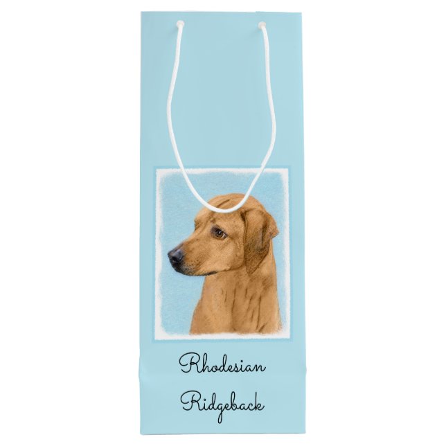 Rhodesian Ridgeback Painting - Original Hund Art (Baksidan)