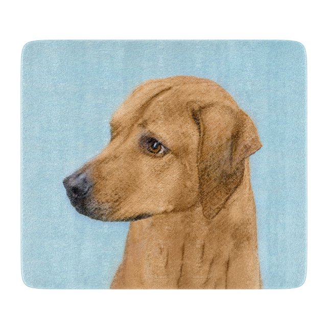 Rhodesian Ridgeback Painting - Original Hund Art (Framsidan)