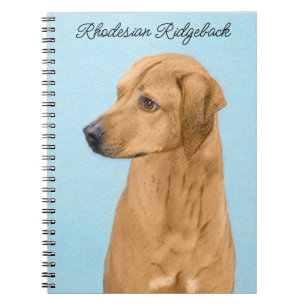 Rhodesian Ridgeback Painting - Original Hund Art Anteckningsbok