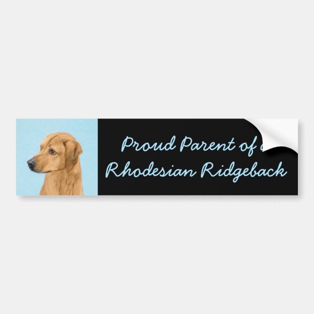 Rhodesian Ridgeback Painting - Original Hund Art Bildekal (Framsidan)
