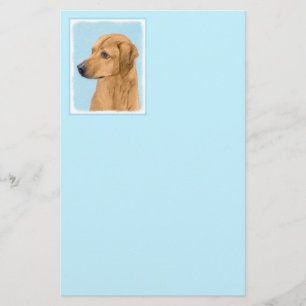 Rhodesian Ridgeback Painting - Original Hund Art Brevpapper